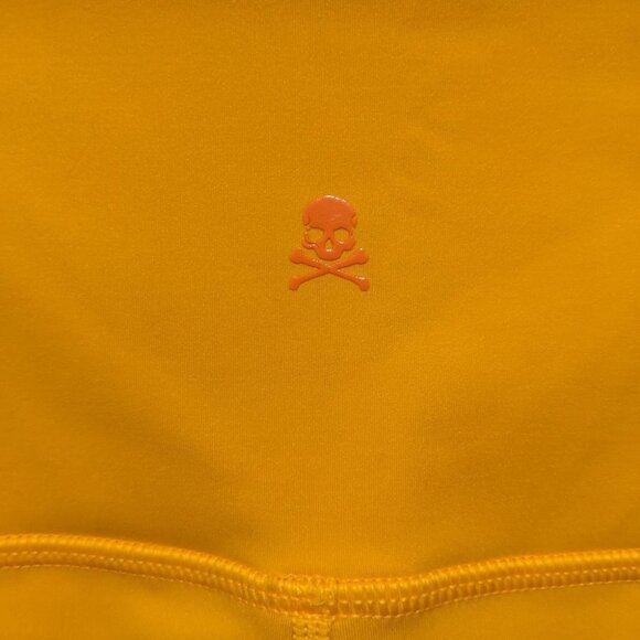 SoulCycle | Milestone High Rise logo Bike Short 8" in Orange - Picture 6 of 8